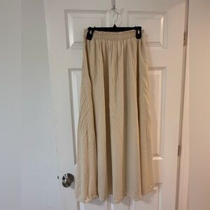 Abercrombie & Fitch Tan Maxi Skirt